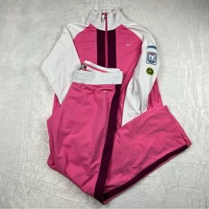 Vintage Y2K Nike NYC Track Jacket Pants Set Womens Large
